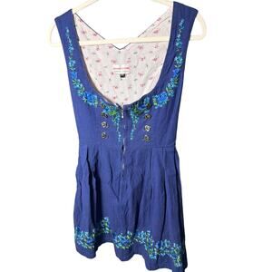 089 Original Steindl Dirndl Dress EU 34 Embroidered Cotton